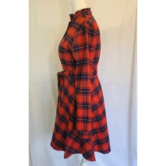 New Kiel James Patrick Cozy Cabin Cotton Flannel Dress S